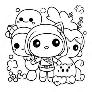 Cute Tokidoki Characters Coloring Page 72813-58485