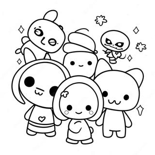 Cute Tokidoki Characters Coloring Page 72813-58487