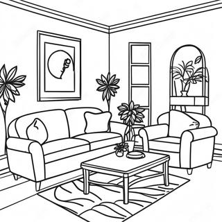 Inside House Coloring Pages