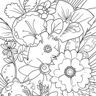 Spring Forward Flowers Coloring Page 72832-58498