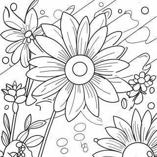 Spring Forward Flowers Coloring Page 72832-58499