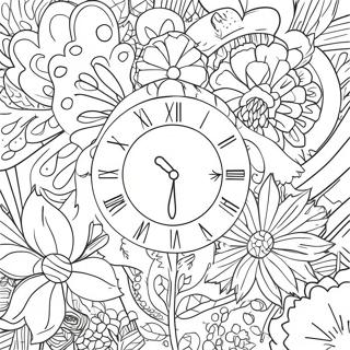 Spring Forward Flowers Coloring Page 72832-58500