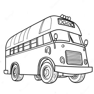 Fortnite Battle Bus Coloring Pages