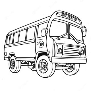 Epic Fortnite Battle Bus Adventure Coloring Page 72843-58509