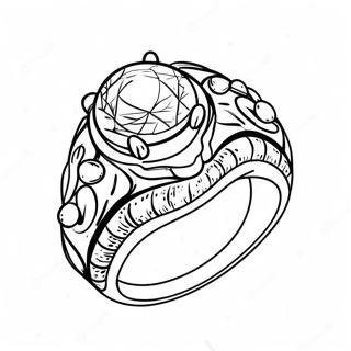 Wedding Ring Coloring Pages