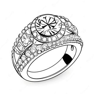 Sparkling Diamond Wedding Ring Coloring Page 72883-58541