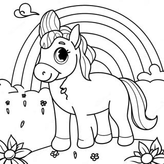 Blue Rainbow Friends Coloring Pages