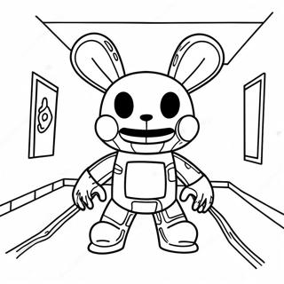 Glitchtrap In A Creepy Setting Coloring Page 72923-58573