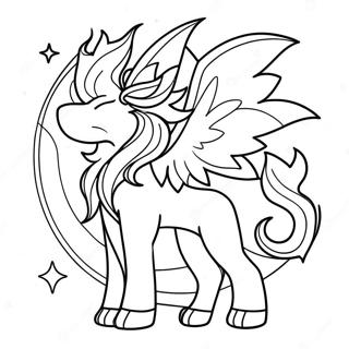 Majestic Solgaleo In Space Coloring Page 72933-58584