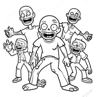 All Of Us Are Dead Zombie Characters Coloring Page 72952-58594