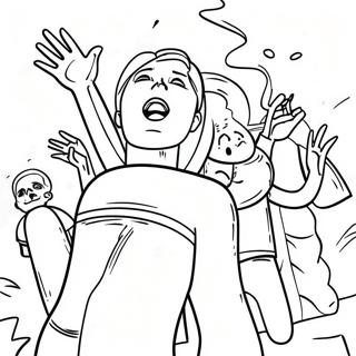 All Of Us Are Dead Action Scene Coloring Page 72953-58598