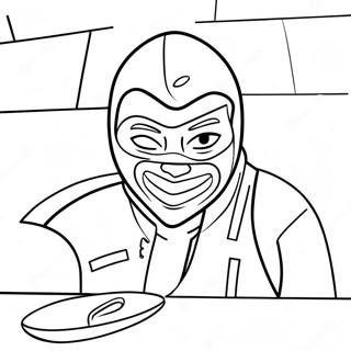 Sneaky Robber In A Mask Coloring Page 72963-58604