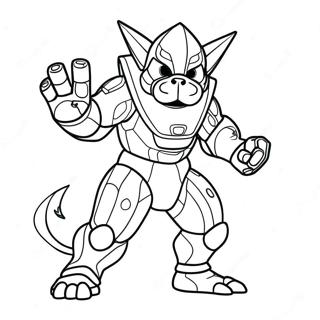 Protogen Coloring Pages