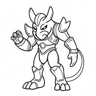 Protogen Coloring Page 72972-58612