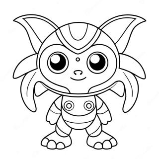 Cute Protogen With Big Eyes Coloring Page 72973-58613