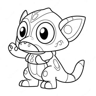 Cute Protogen With Big Eyes Coloring Page 72973-58614