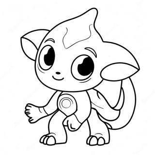 Cute Protogen With Big Eyes Coloring Page 72973-58616