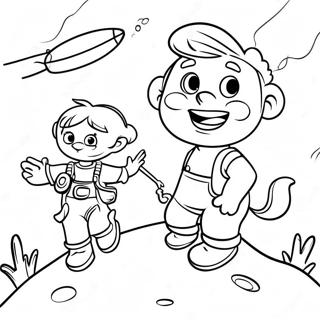 Fun Cousin Adventure Coloring Page 72983-58622