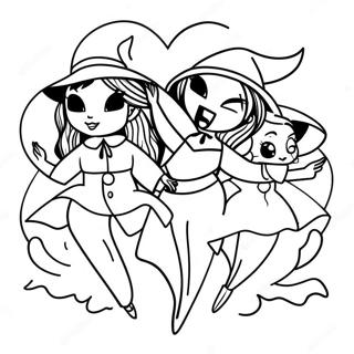 Charmed Witches In Action Coloring Page 73013-58646