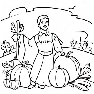 Thankful Harvest Bible Coloring Page 7302-6183