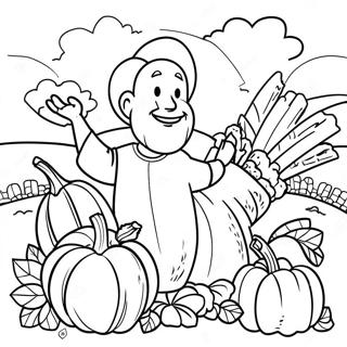 Thankful Harvest Bible Coloring Page 7302-6184