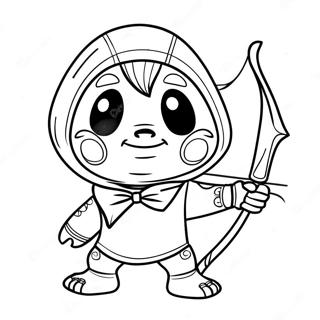 Creeper With Bow And Arrow Coloring Page 73033-58662