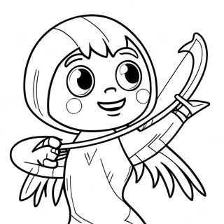 Creeper With Bow And Arrow Coloring Page 73033-58664