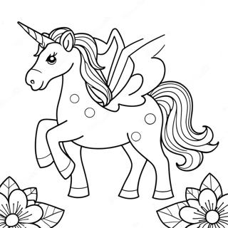 Dot To Dot Unicorn Coloring Page 73053-58674