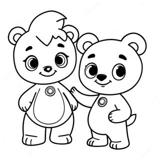 Goldie And Bear Coloring Pages