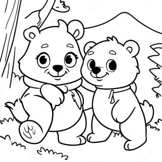 Adventurous Goldie And Bear Coloring Page 73063-58685