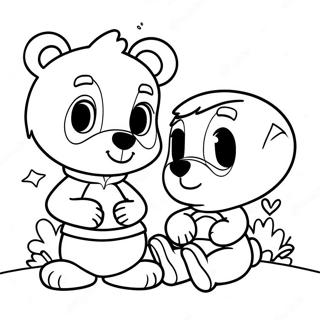 Adventurous Goldie And Bear Coloring Page 73063-58686