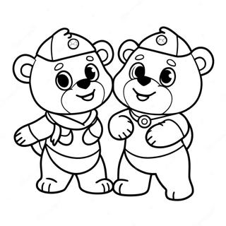 Adventurous Goldie And Bear Coloring Page 73063-58688