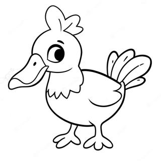 Cute Farfetch D With A Leek Coloring Page 73083-58702