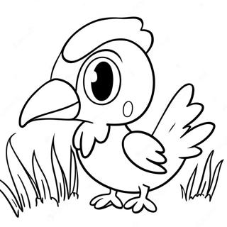 Cute Farfetch D With A Leek Coloring Page 73083-58704