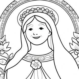 May Crowning Coloring Pages