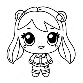 Bad Girl Cute Gacha Life Coloring Pages