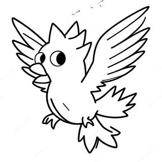 Zapdos Flying In The Sky Coloring Page 73112-58720