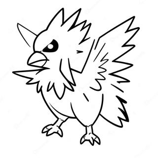 Zapdos With Thunderbolts Coloring Page 73113-58722