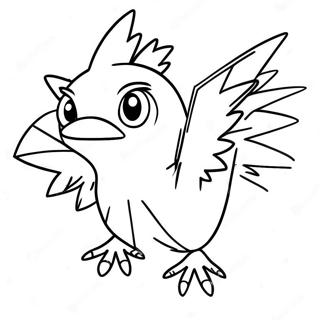 Zapdos With Thunderbolts Coloring Page 73113-58723