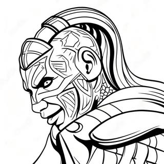 Colorful Jeff Hardy In Action Coloring Page 73123-58731