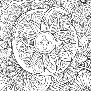 Pin Wheel Patterns Coloring Pages