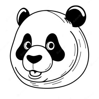 Panda Face Coloring Page 73172-58764