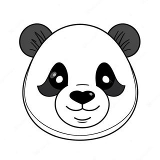 Cute Panda Face Coloring Page 73173-58776