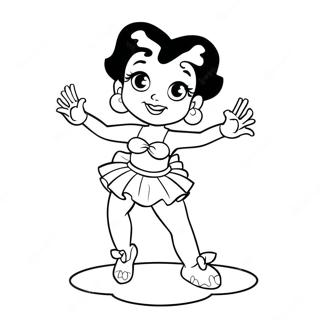 Betty Boop Classic Coloring Page 731-584