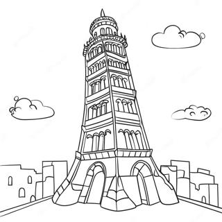 Tower Coloring Pages