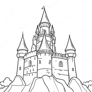 Majestic Castle Tower Coloring Page 73213-58801