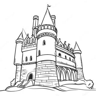 Majestic Castle Tower Coloring Page 73213-58802