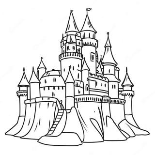 Majestic Castle Tower Coloring Page 73213-58803