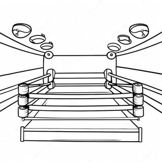 Boxing Ring Coloring Page 7321-6011