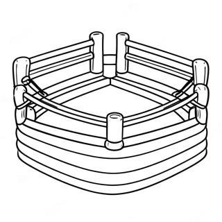 Boxing Ring Coloring Page 7321-6012